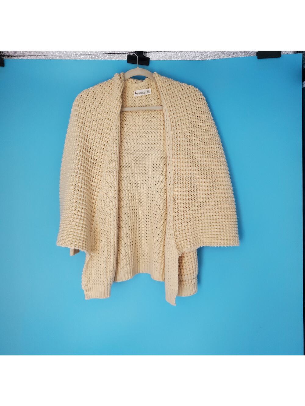 byCorpus Cardigan byCorpus Cardigan Ivory Knit Open Front